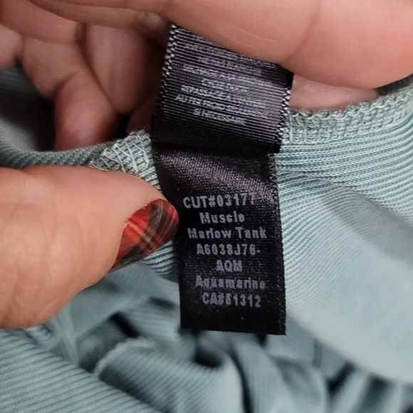 Koral Muscle Marlow Tank Top Aquamarine - Picture 10 of 10